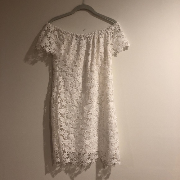 Ralph Lauren white lace off the shoulder dress - Picture 2 of 3
